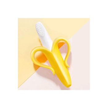 Yumuşak Bükülebilir Diş Kaşıyıcı Ve Diş Fırçası Muz Karikatürlü