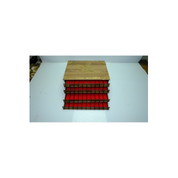 40 lı tesbih kutusu tesbih koleksiyon kutusu ahsap tesbih kutusu