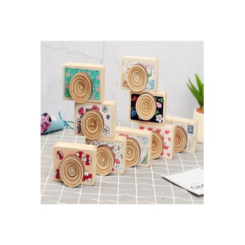 Küçük Boy Ahşap Fotoğraf Makinesi Müzik Kutusu