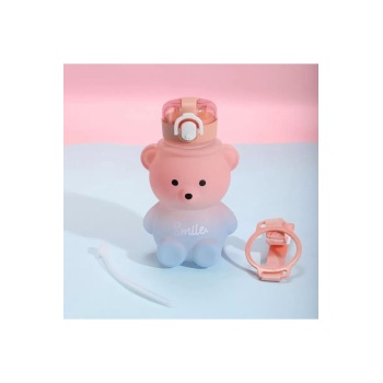 Smile Ayıcıklı Matara 800 ml Su Şişesi