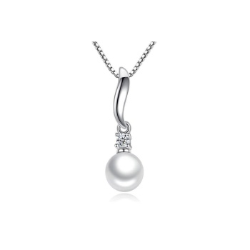 925 Ayar Inci Taşlı Gümüş Kadın Kolye Hediyelik