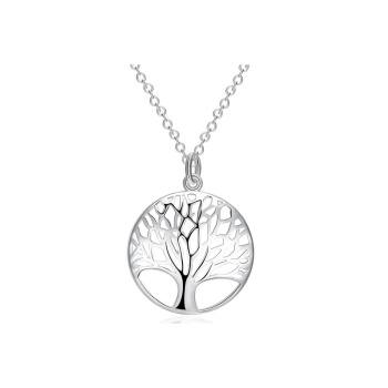 925 Ayar Gümüş Hayat Ağacı Figürlü Kolye Hediyelik
