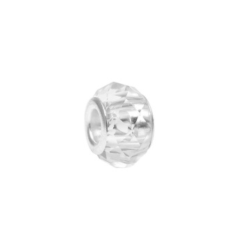 Bileklik Ve Kolye Için 925 Ayar Damgalı Gümüş Kaplama Yuvarlak Charm