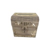 Ahşap Aynalı Pleksili Tip Box Kumbara Ve Bahşiş Kutusu Tipbox