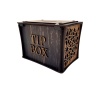 El Yapımı Dikdörtgen Ahşap Bahşiş Kutusu Sandık Tip Box Kumbara Tibbox Hediyelik