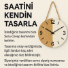 Kişiye Özel Ahşap Duvar Saati – Saatini Kendin Tasarla | İsimli, Desenli, Renkli, Pleksi Seçenekli