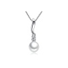 925 Ayar Inci Taşlı Gümüş Kadın Kolye Hediyelik