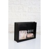 Ahşap Önü Şeffaf Pleksili Özel Yapım Kilitli Siyah Tip Box Kumbara