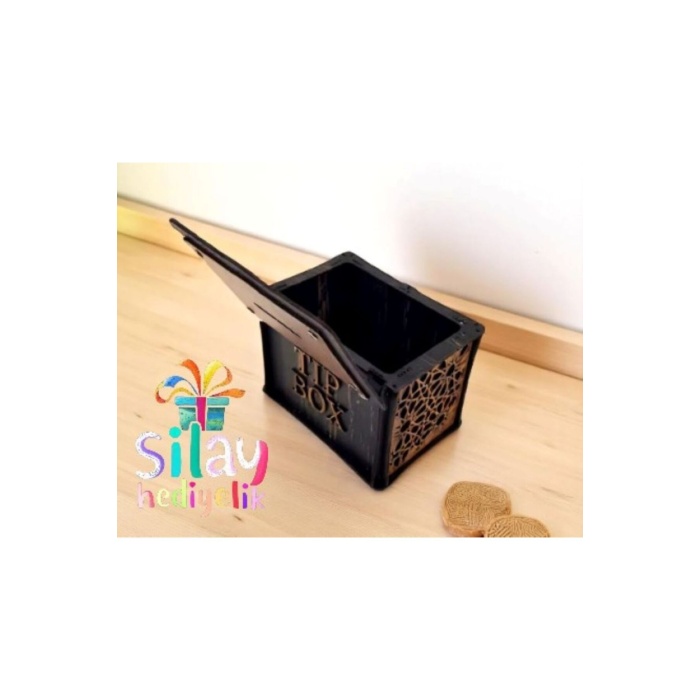 Bahşiş Kutusu Sandık Tip Box Kmbara Tibbox ( Telefon Tutucu Hediyemizdir.)