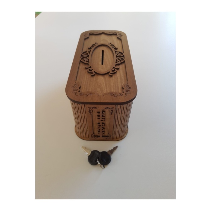 Tip Box Bahşiş Tip Kutusu Ahşap Kumbara Anahtarlı Kilitli Bahşiş Için Kumbara Bahşiş Kutusu