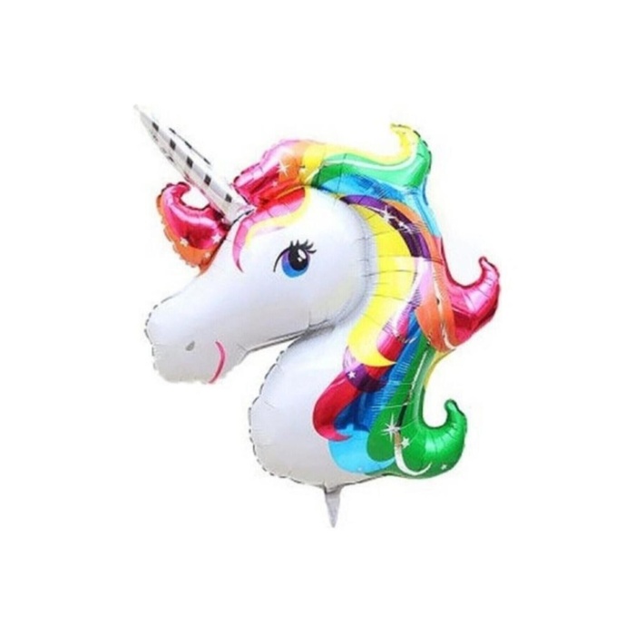 Unicorn Dev Folyo Balon Gökkuşağı Balon - Doğum Günü Parti Seti Malzemeleri - Unicorn Konsept Balon