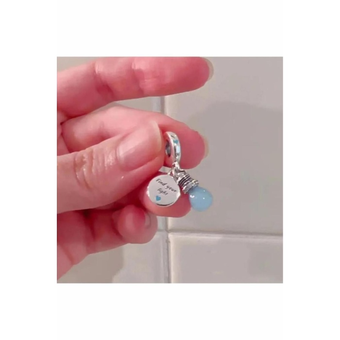 Bileklik Ve Kolye Uyumlu Sallantılı Gümüş Kaplama Charm