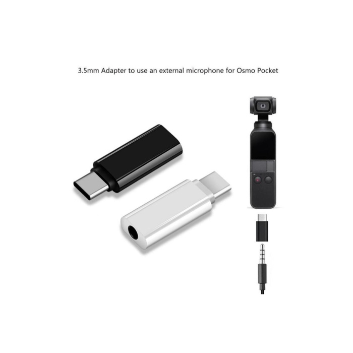 Dji Ozmo Pocket Telefon Uyumlu 3.5mm To Type C Mikrofon Adaptörü