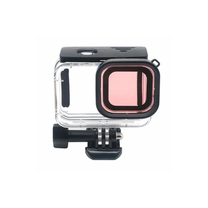 Gopro Hero 12 11 10 9 Için 60m Sualtı Su Geçirmez Kılıf Muhafaza Housing Ve Lens Filtresi