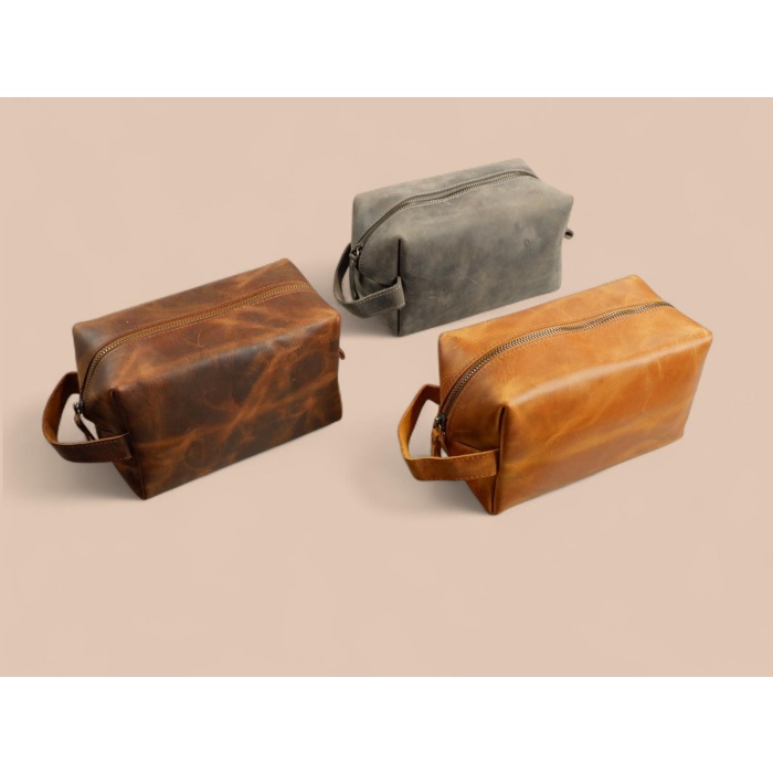 Hakiki Deri Organizer Çanta – Kişisel Bakım, Atölye, Hobi ve Seyahat Düzenleyici