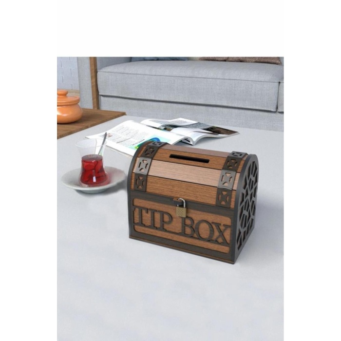Klitli Tip Box Bahşiş Kutusu Ve Kumbara Sandık Tipi Tipbox