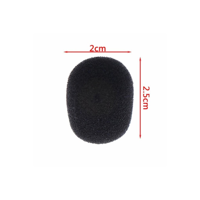 3 ADET Mini Yaka Mikrofon Süngeri Kürsü Mikrofon Süngeri