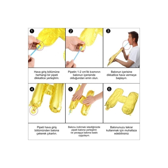 Benimle Evlenirmisin Folyo Balon Set Gold Altın