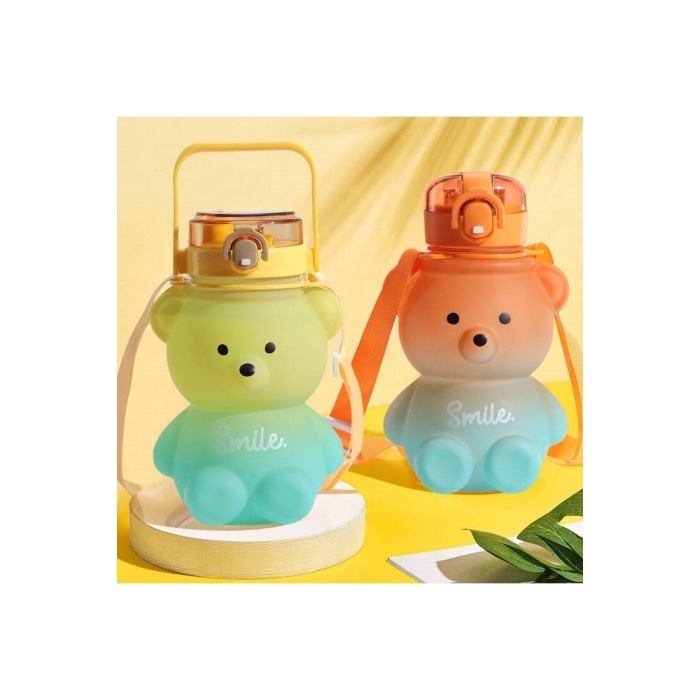 Smile Ayıcıklı Matara 800 ml Su Şişesi
