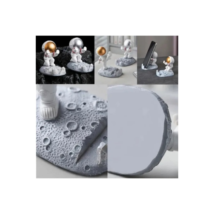 Astronot Telefon Tutucu Modelleri, Cep Telefonu Standı, Masa Dekarasyonu Akrobat Yeşil Belirtilmemiş