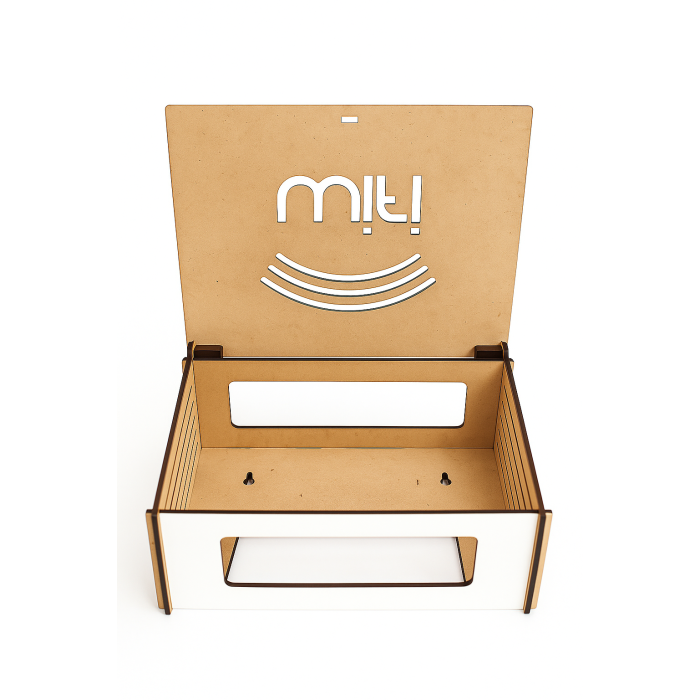 Wi-Fi Modem Kutusu – MDF Beyaz Ahşap Dekoratif Kutu | Kablo Gizleyici • Duvar Tipi Router Kutusu • Şık Tasarım