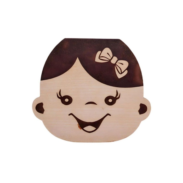 Kız Bebek Süt Dişleri Göbek Bağı Ve Saç Saklama Anı Albüm Kutusu Bebek Hediyesi