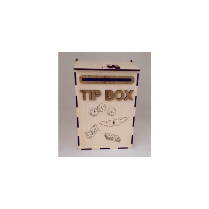 Ahşap Posta Kutusu Tip Box Bahşiş Kutusu Tipbox Kumbara