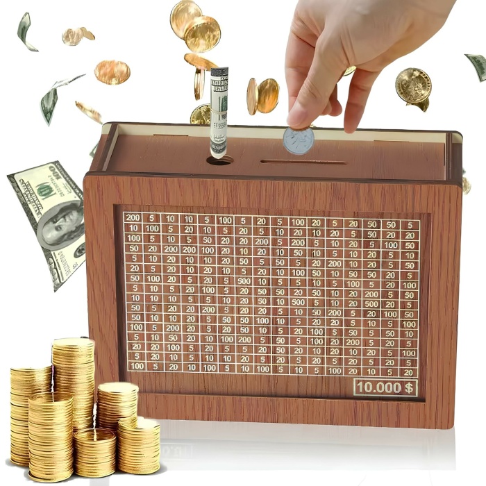 Ahşap Hedef 10.000 TL Kumbarası