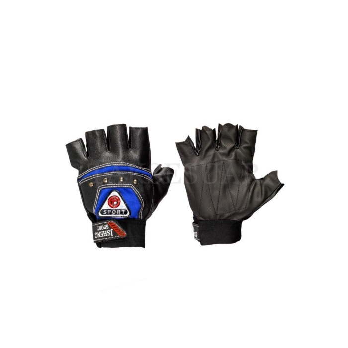 Erkek Kesik Deri Eldiven Fileli Tasarım Cırrtcırtlı Ayarlanabilir Beden