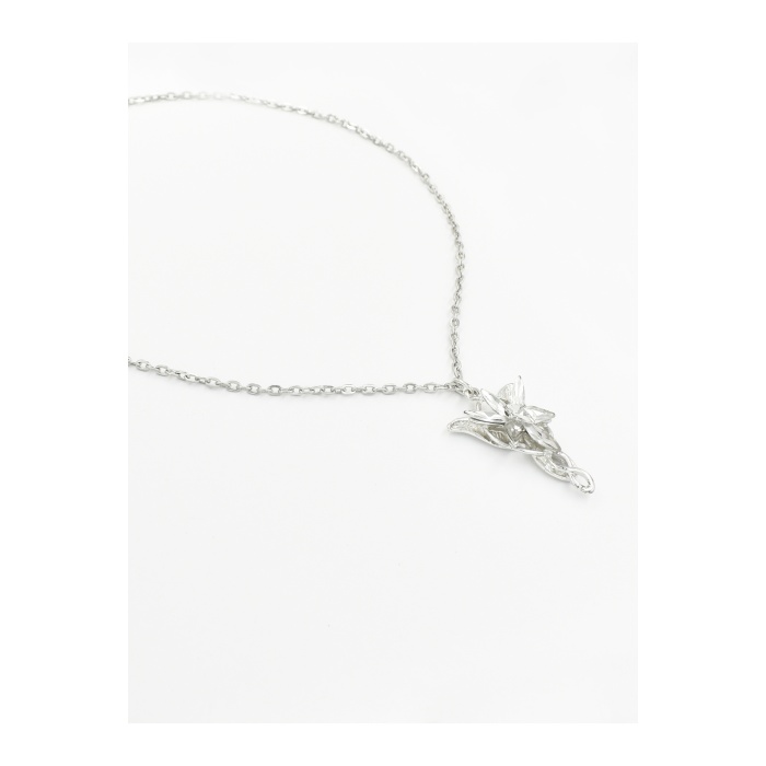 Gümüş Kaplama Evenstar Akşam Yıldızı Arwen Tasarım Kadın Kolye Zirkon Taşlı Zincirli Fantastik