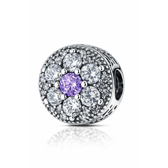 Bileklik Uyumlu Beni Unutma Charm Gümüş Kaplama Çiçek Figürlü Bileklik Ucu