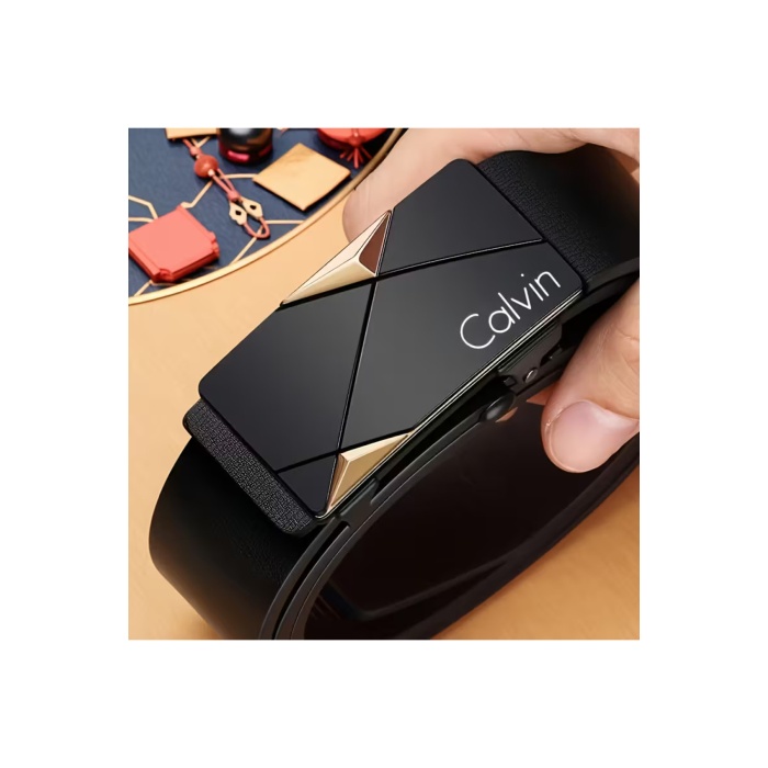 Premium Raylı Paslanmaz Çelik Toka Hakiki Deri Otomatik Erkek Kemer Lüks Hediyelik