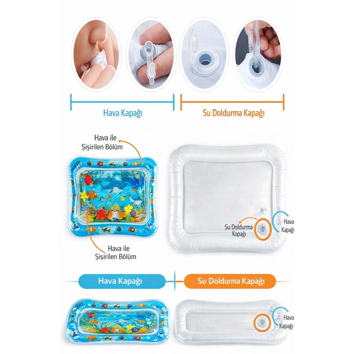 Bebek Su Oyun Matı Ve Bebekler Için Eğlenceli Su Oyun Matı