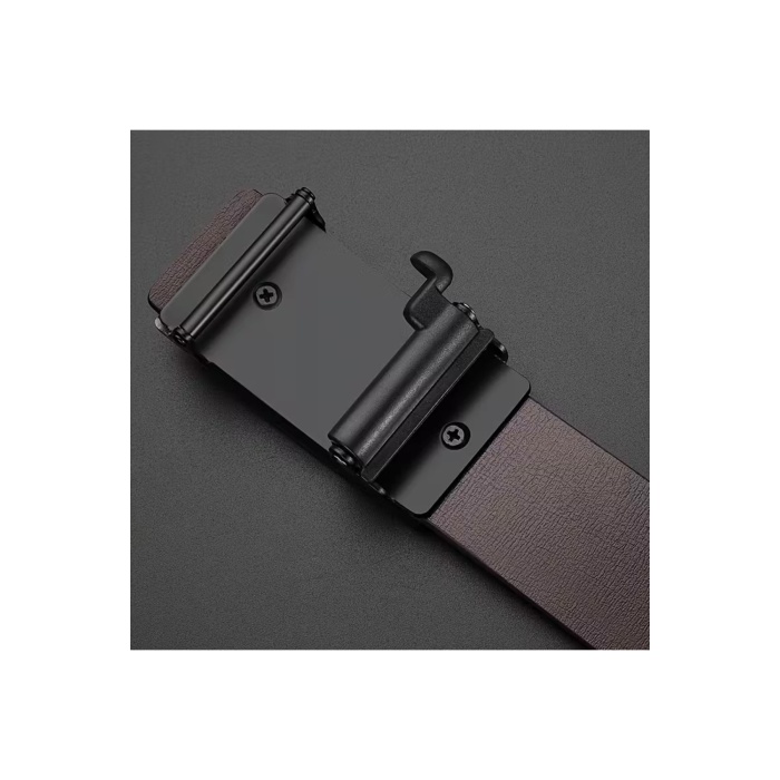 Premium Raylı Paslanmaz Çelik Toka Hakiki Deri Otomatik Erkek Kemer Lüks Hediyelik