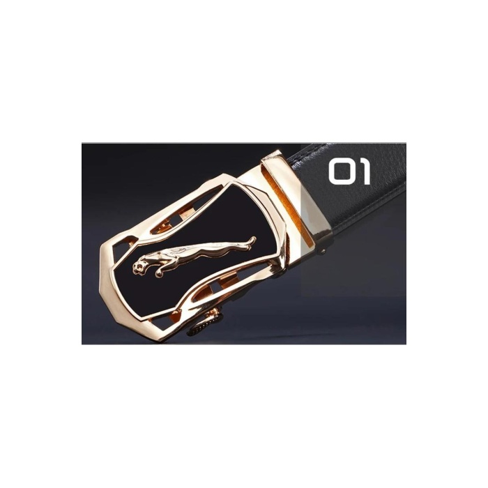 Ayarlanabilir Mekanizmalı Paslanmaz Çelik Deliksiz Otomatik Toka Hakiki Deri Erkek Bel Kemeri 130cm