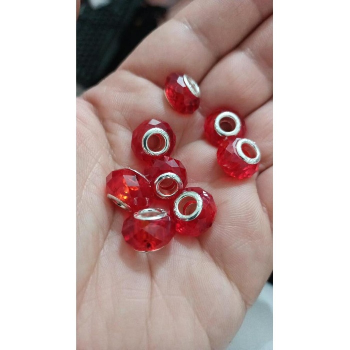 Bileklik ve Kolye İçin 925 Ayar Damgalı Gümüş Kaplama Yuvarlak Charm