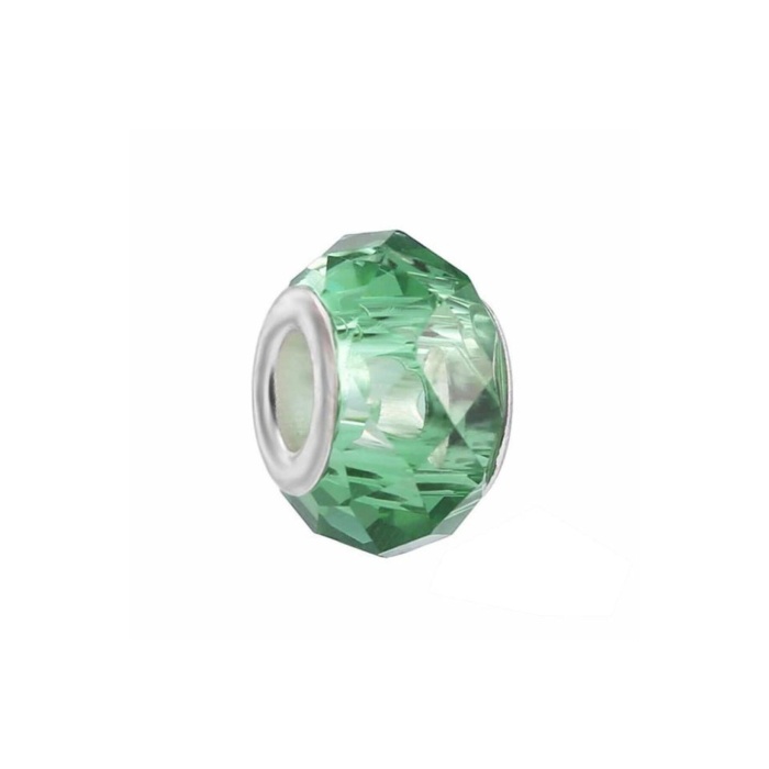 Bileklik ve Kolye İçin 925 Ayar Damgalı Gümüş Kaplama Yuvarlak Charm