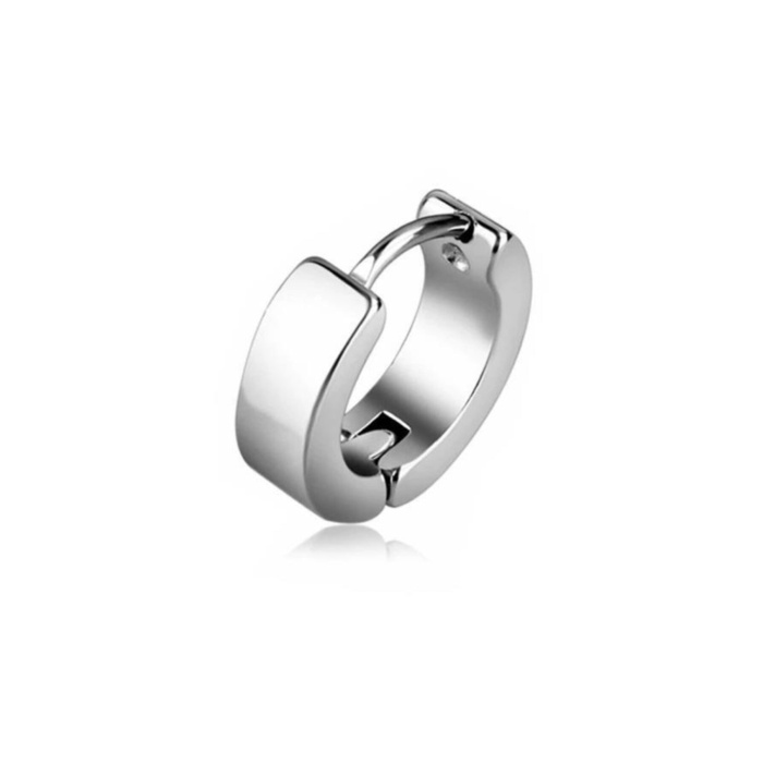 Paslanmaz Çelik Unisex Erkek Kadın Delikli Kulaklara Halka Küpe