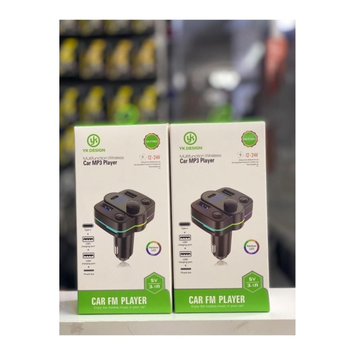 Araç Fm Transmitter Bluetooth Usb Mp3 Sd Kart Çakmaklık Girişli Oto Müzik Çalar Kiti Kablosuz