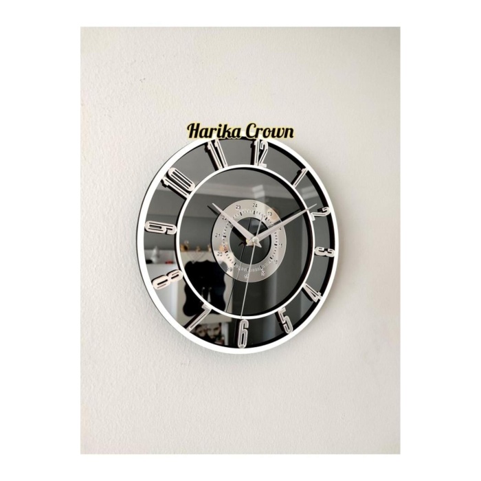 gerçek aynalı dekoratif duvar saati (masa veya duvar saati) 25 cm