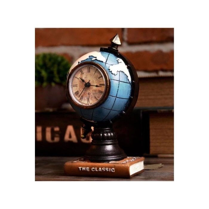 Dünya Küre Dekoratif Biblo