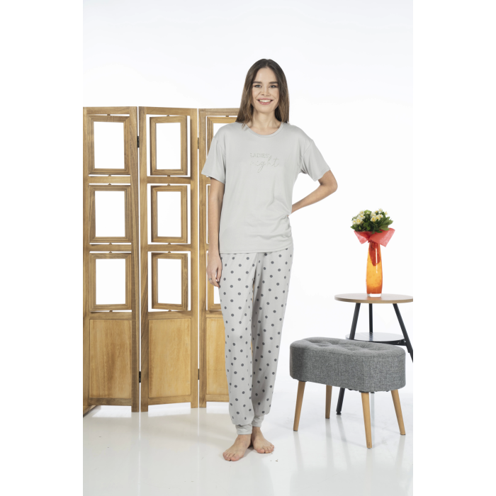 Estiva 24130+ Kadın Milan Kısa Kol Pijama Takımı