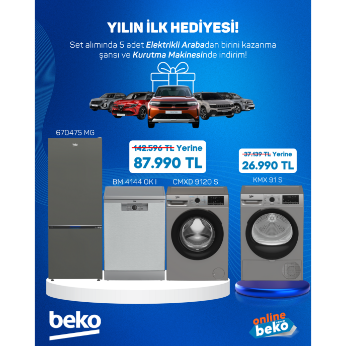 3 lü Gri Çeyiz Seti