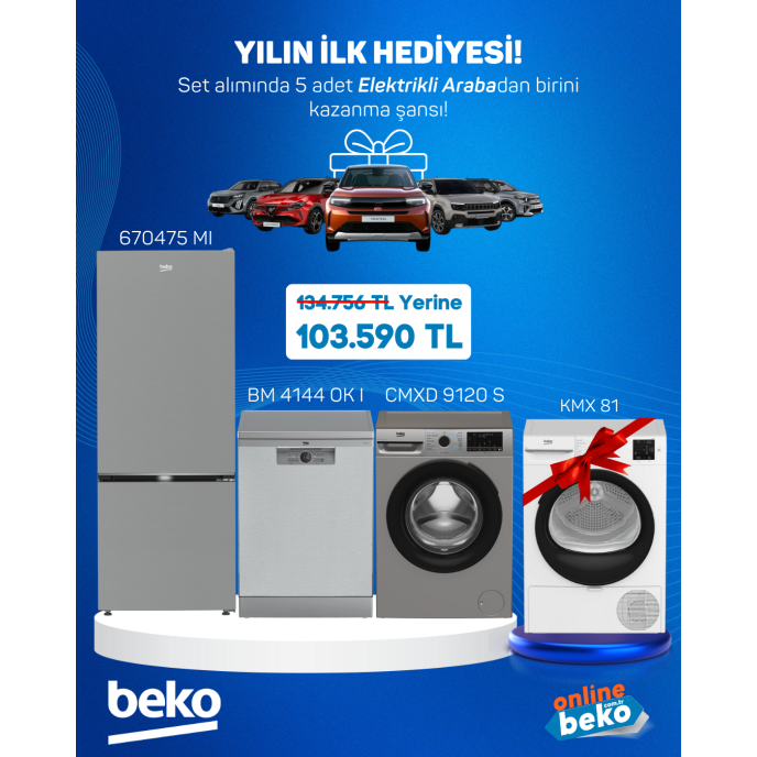 4 lü Gri Çeyiz Seti