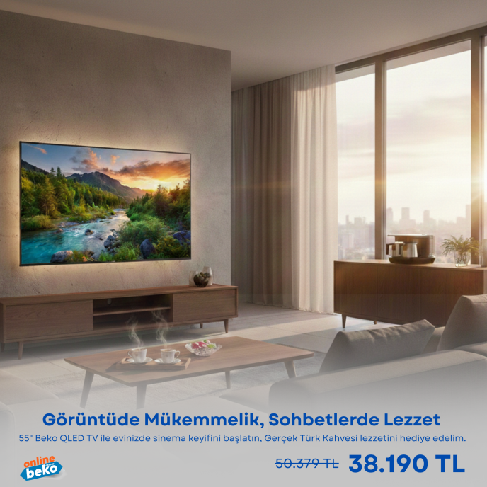 B 855 C Smart TV & Kahve Makinası