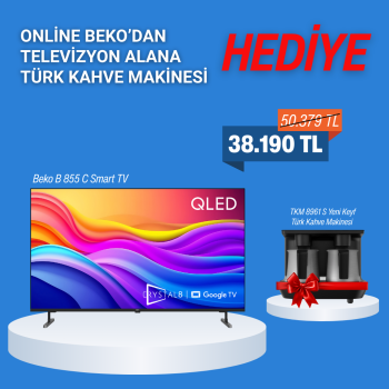 B 855 C Smart TV & Kahve Makinası