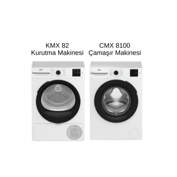 8 Kg Çamaşır + 8 kg Kurutma Seti