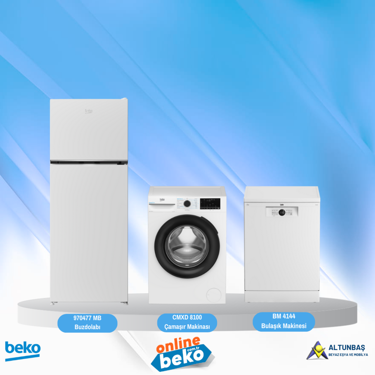 970477 MB - CMX 8100 - BM 4144 3LÜ ÇEYİZ PAKETİ