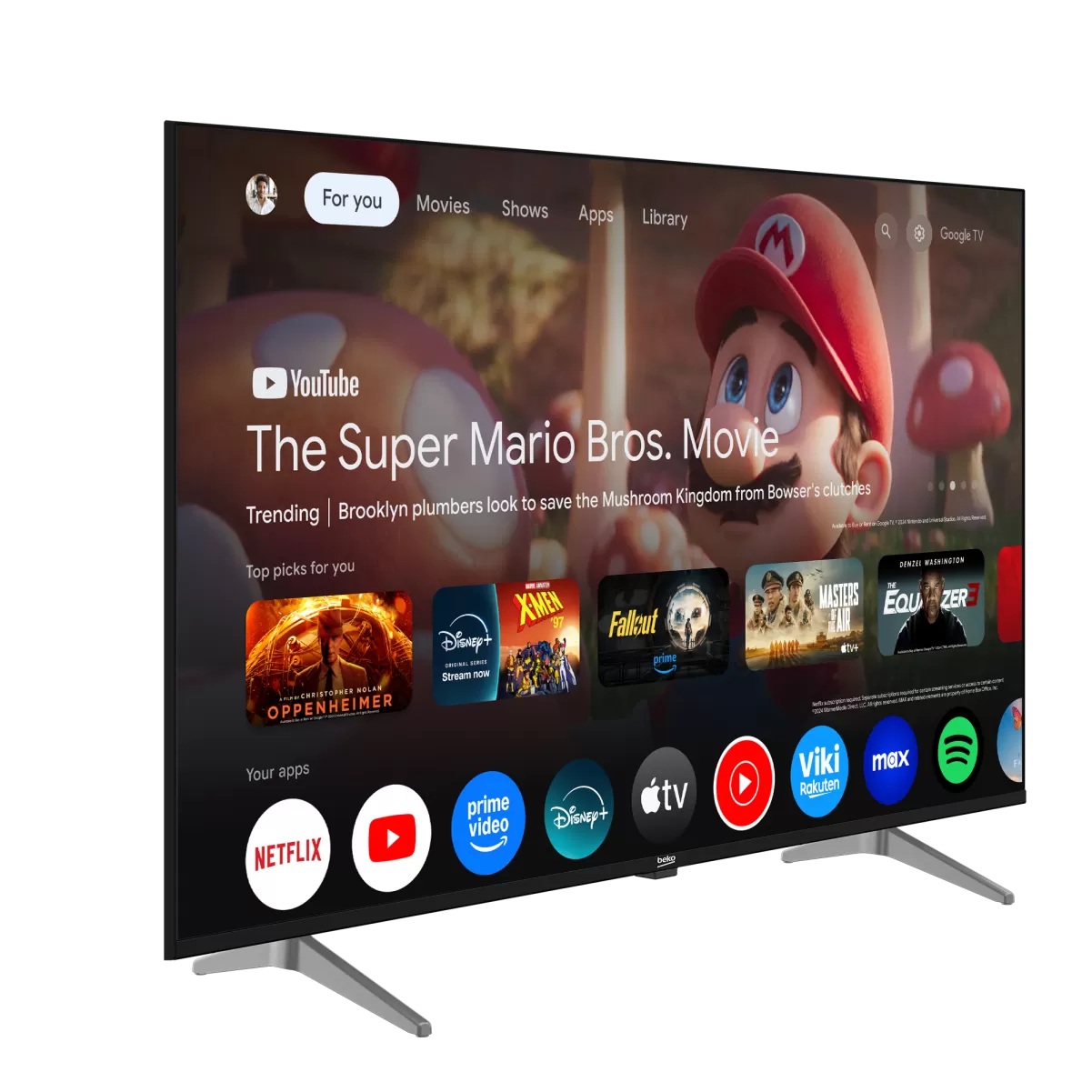 Beko Crystal 7 55 4K UHD Google TV - B55 E 795 B LED TV