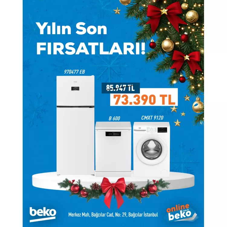 3 lü Beyaz Eşya Seti